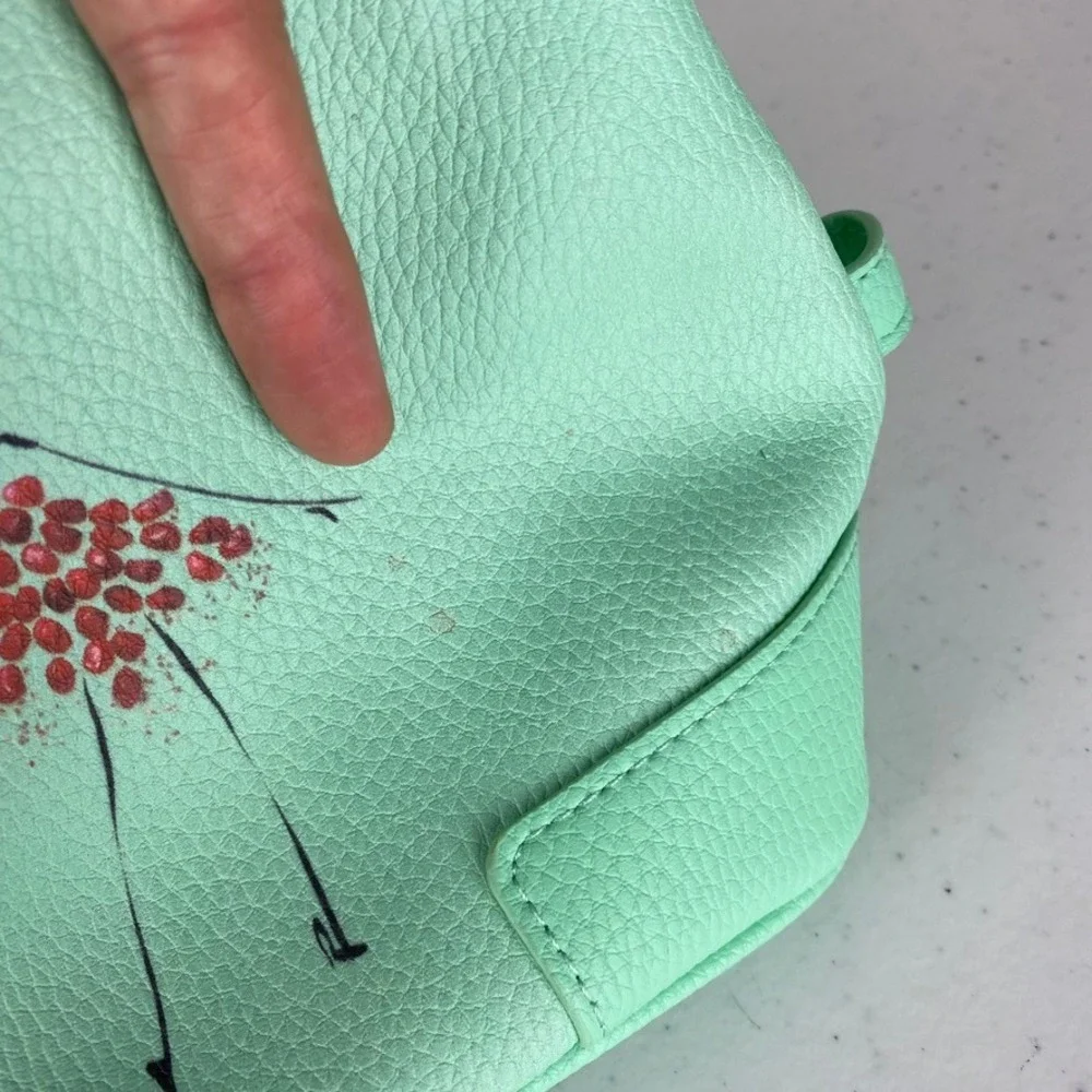 Elemis x Gretchen Roehrs Cosmetic Bag Women OS Mint Green Fashion Illustration